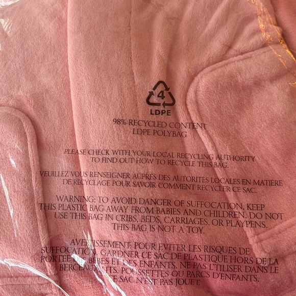 Women's Pink Plush Robe - Picture 4 of 6